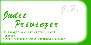 judit priviczer business card